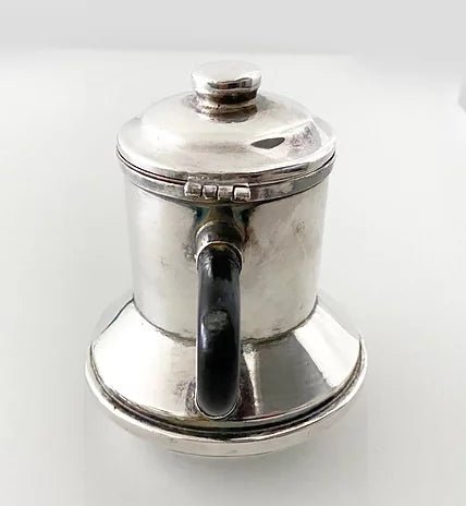 CHRISTIAN DIOR MID-CENTURY SILVER PLATED COFFEE POT - STYLE-CHNGR