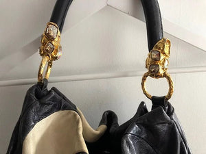 2000s miu miu WAVE MULTI COLOUR DIAMOND SHOULDER Hobo BAG - STYLE-CHNGR