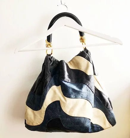 2000s miu miu WAVE MULTI COLOUR DIAMOND SHOULDER Hobo BAG - STYLE-CHNGR