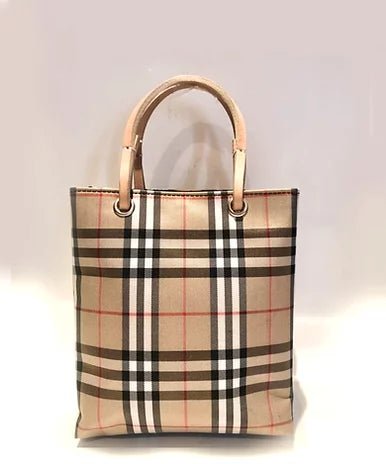 2000s BURBERRY'S NOVA CHECK MINI TOTE BAG - STYLE-CHNGR