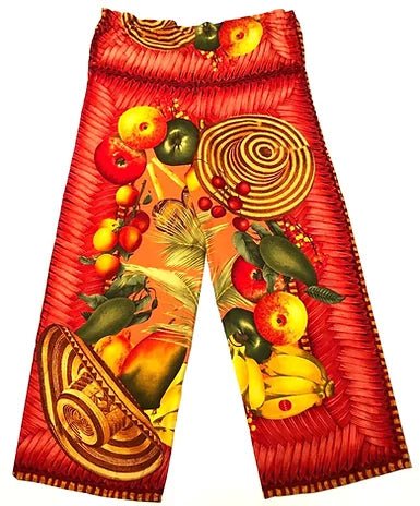 2000s GUCCI TOM FORD EXOTIC PRINT PINK WIDE LEG BLOOMER TROUSERS - STYLE-CHNGR