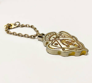 1960s Gucci Metal Logo Medallion Keyring - STYLE-CHNGR