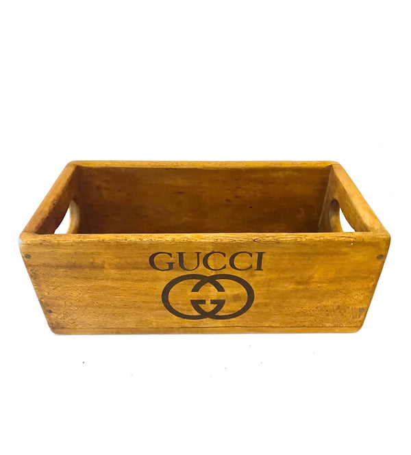 1960s Gucci Wooden Storage Tray Box - STYLE-CHNGR