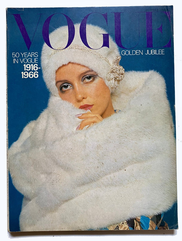 1966 VOGUE Magazine - 50th Edition - Golden Jubilee - Cover by David Bailey - STYLE-CHNGR