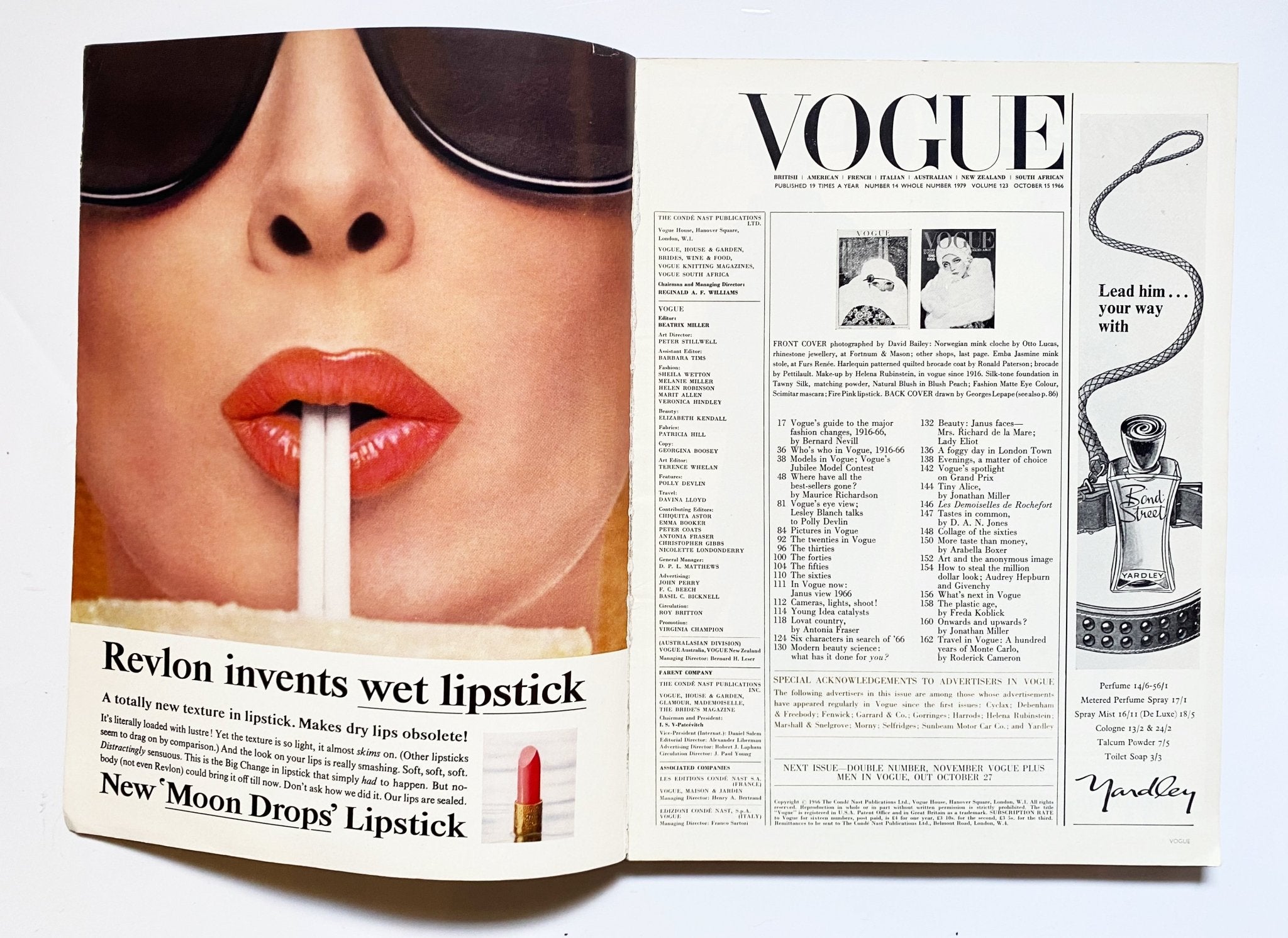 1966 VOGUE Magazine - 50th Edition - Golden Jubilee - Cover by David Bailey - STYLE-CHNGR