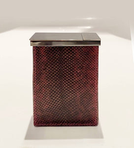 2000s Tom Ford for Gucci Snake Print Leather Cigarette Case Box - STYLE-CHNGR