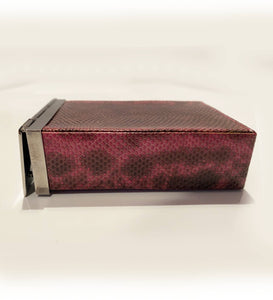 2000s Tom Ford for Gucci Snake Print Leather Cigarette Case Box - STYLE-CHNGR