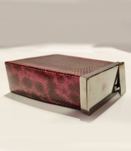 2000s Tom Ford for Gucci Snake Print Leather Cigarette Case Box - STYLE-CHNGR