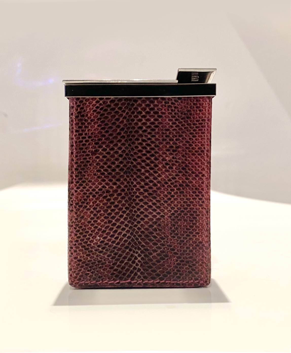 2000s Tom Ford for Gucci Snake Print Leather Cigarette Case Box - STYLE-CHNGR