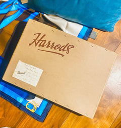 1950s Harrods of London Cardboard Box - STYLE-CHNGR