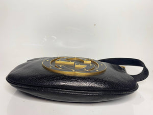 2000s Gucci Small Blondie Studded Logo Hobo Bag - STYLE-CHNGR