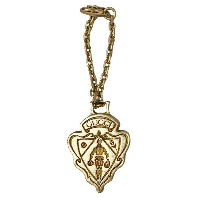 1960s Gucci Metal Logo Medallion Keyring - STYLE-CHNGR