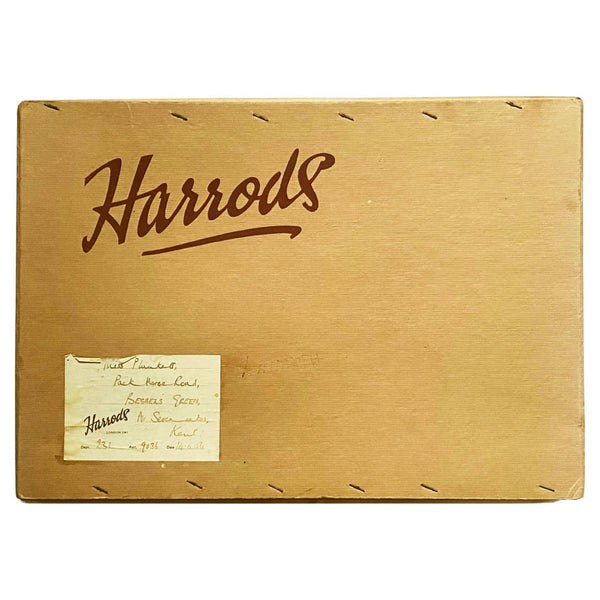 1950s Harrods of London Cardboard Box - STYLE-CHNGR